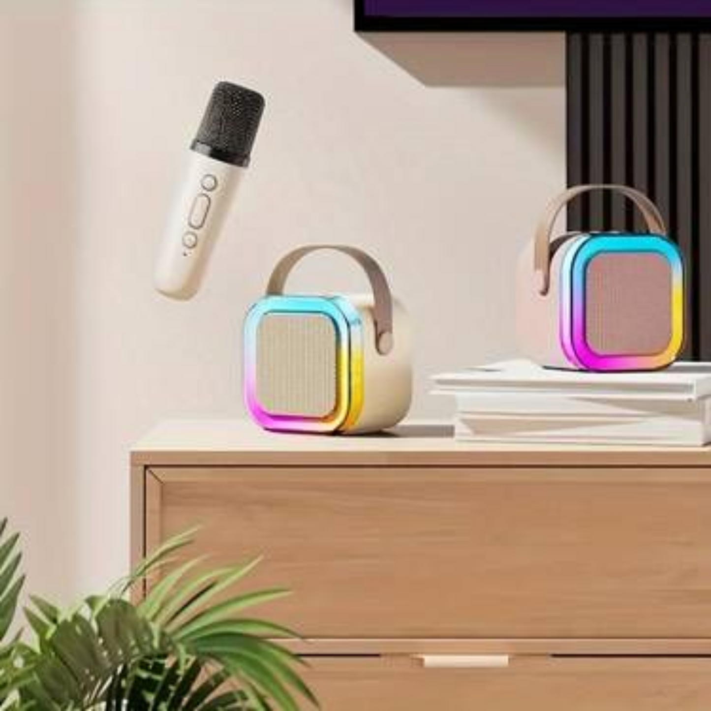 Altavoz Inalámbrico con Micrófono - Sonido Potente y Portátil 🎤🔊