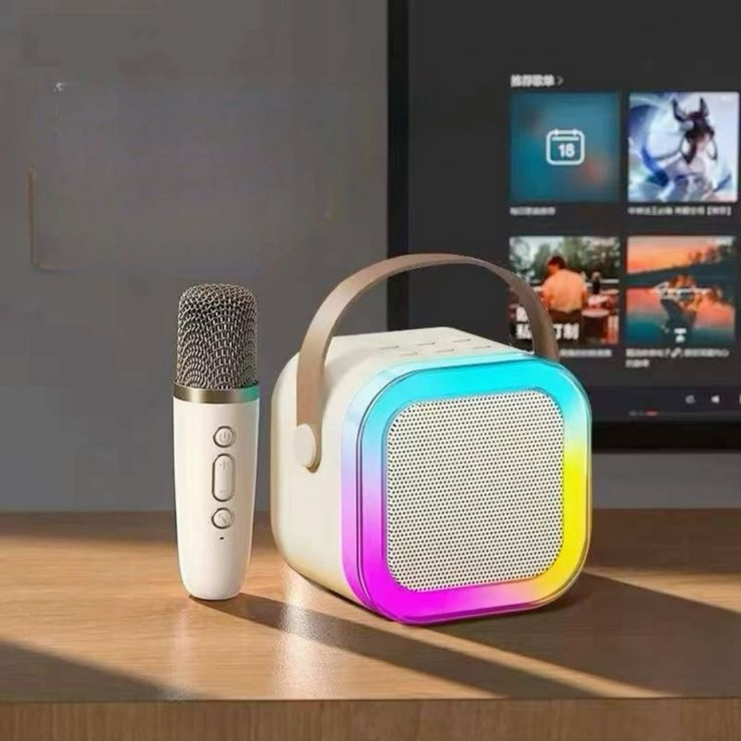 Altavoz Inalámbrico con Micrófono - Sonido Potente y Portátil 🎤🔊