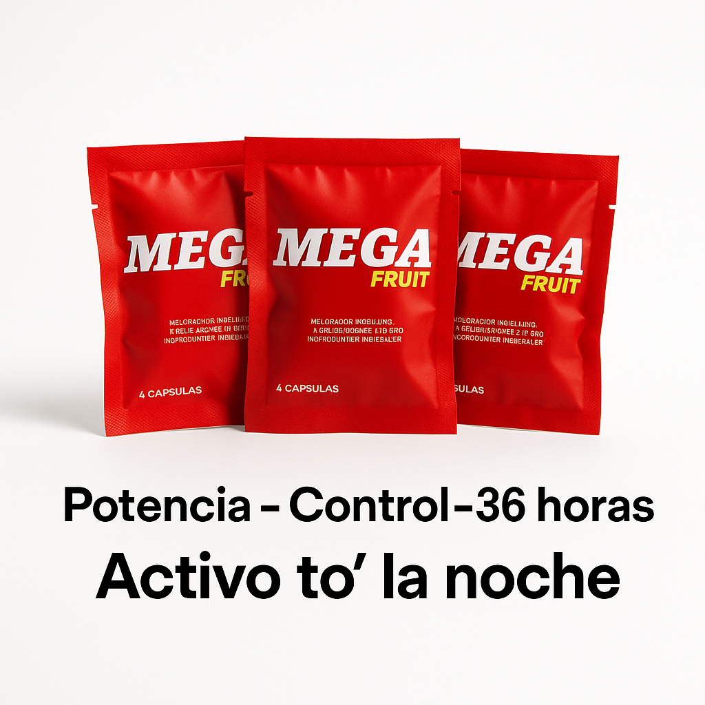 MegaFruit Potenciador Masculino – 4 cápsulas