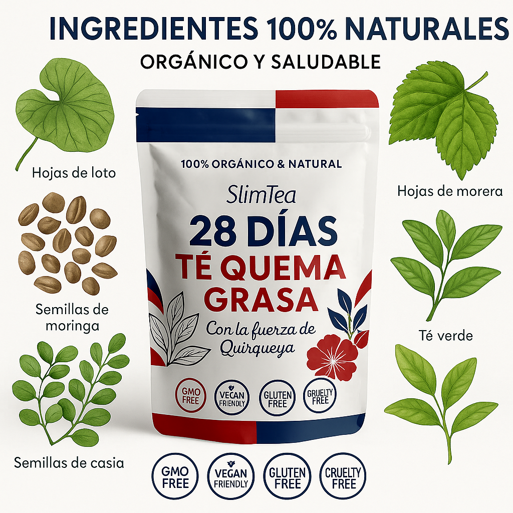 SlimTea 28 Días – Té Quema Grasa Natural