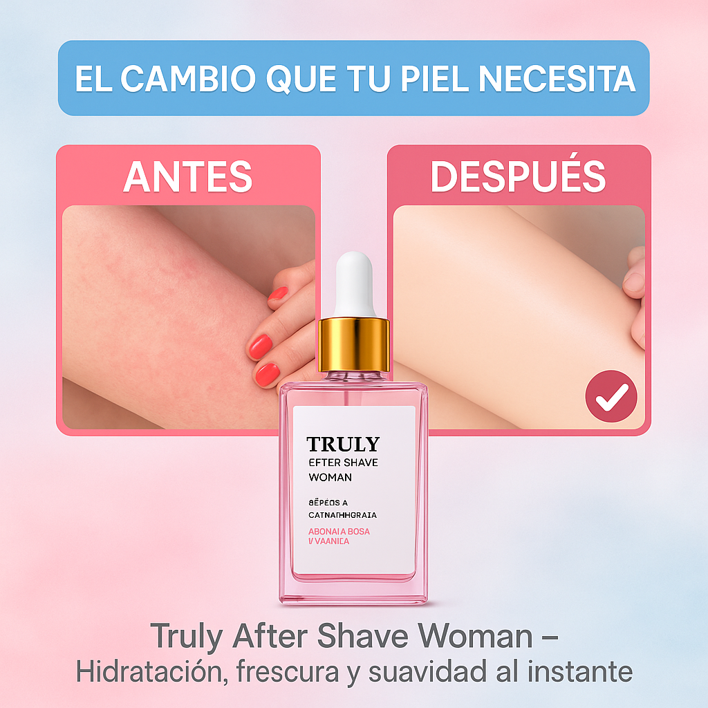 🌸✨ Truly After Shave Woman – Frescura, Cuidado y Suavidad en tu Piel ✨🌸