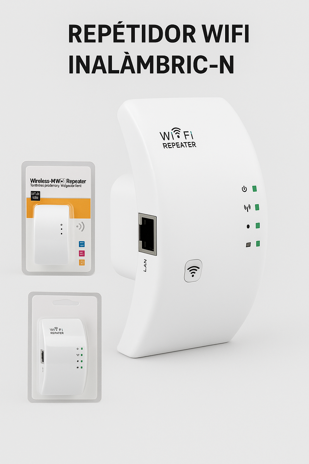 🔌 Repetidor WiFi Inalámbrico-N | Amplificador de Señal 300Mbps