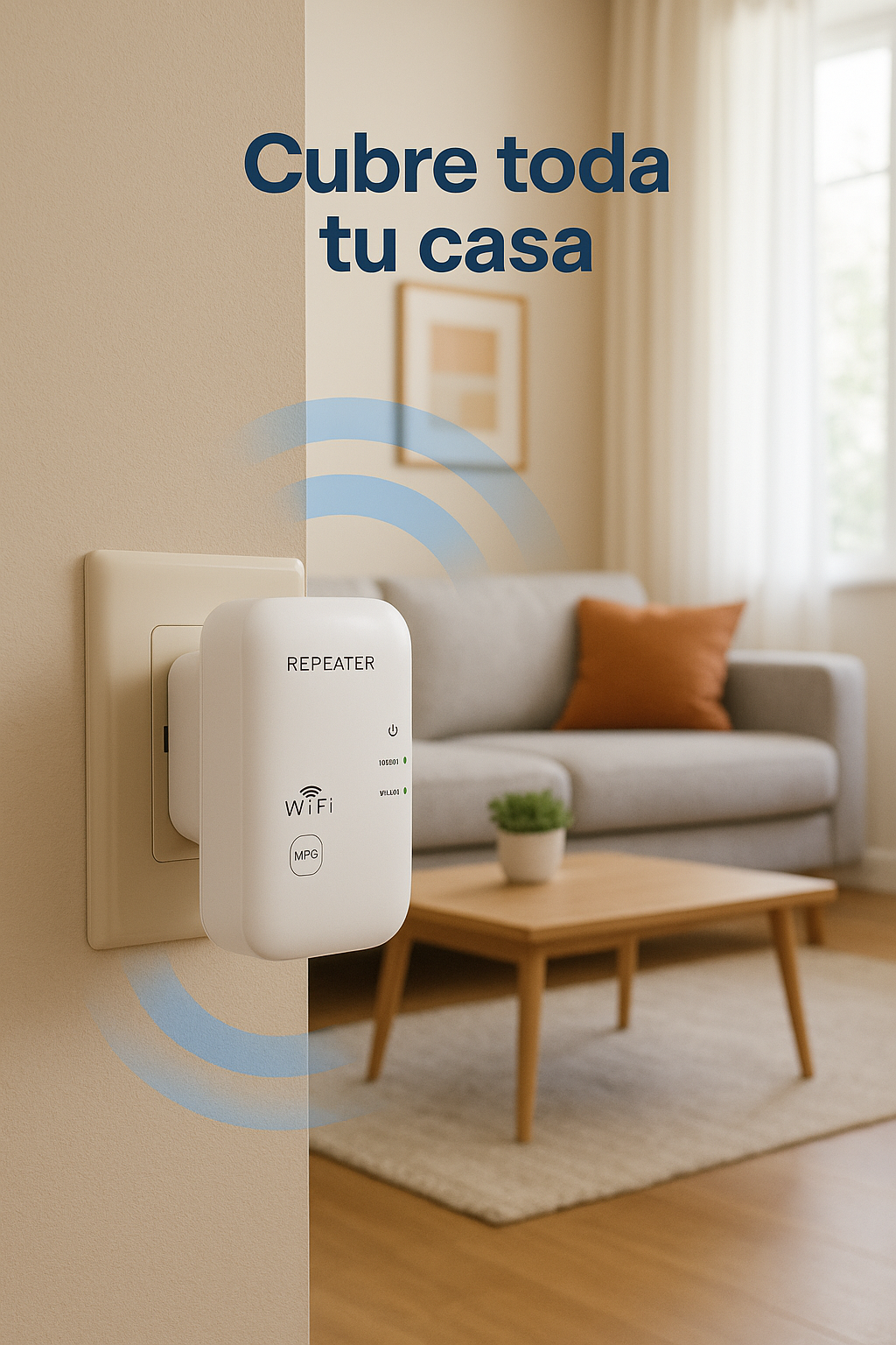 🔌 Repetidor WiFi Inalámbrico-N | Amplificador de Señal 300Mbps