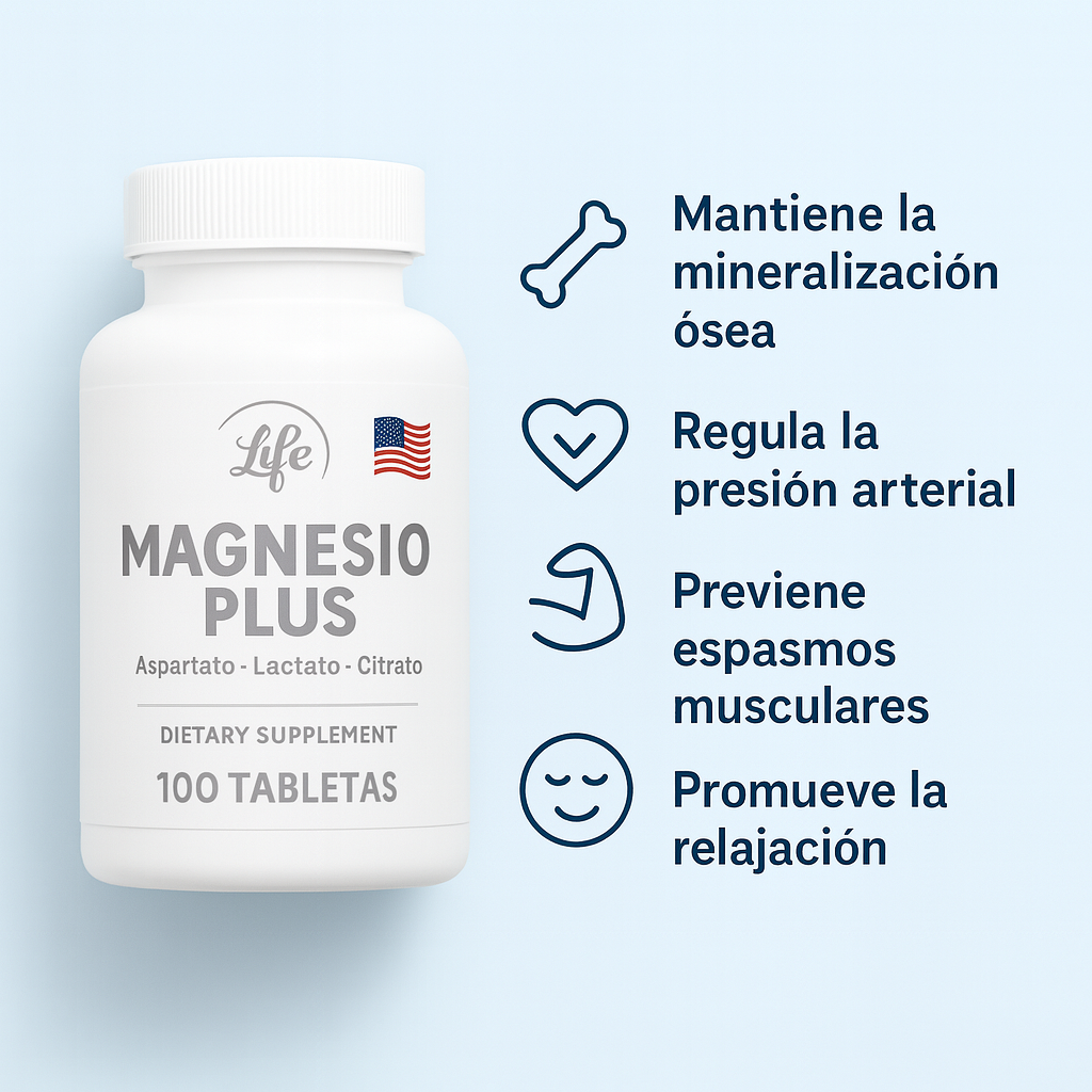 Magnesio Plus: Esencial para más de 400 funciones diarias en tu cuerpo