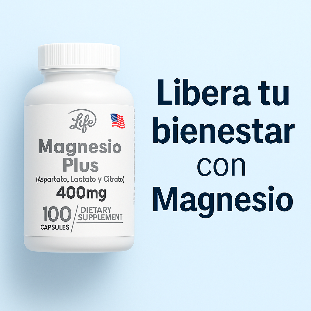 Magnesio Plus: Esencial para más de 400 funciones diarias en tu cuerpo