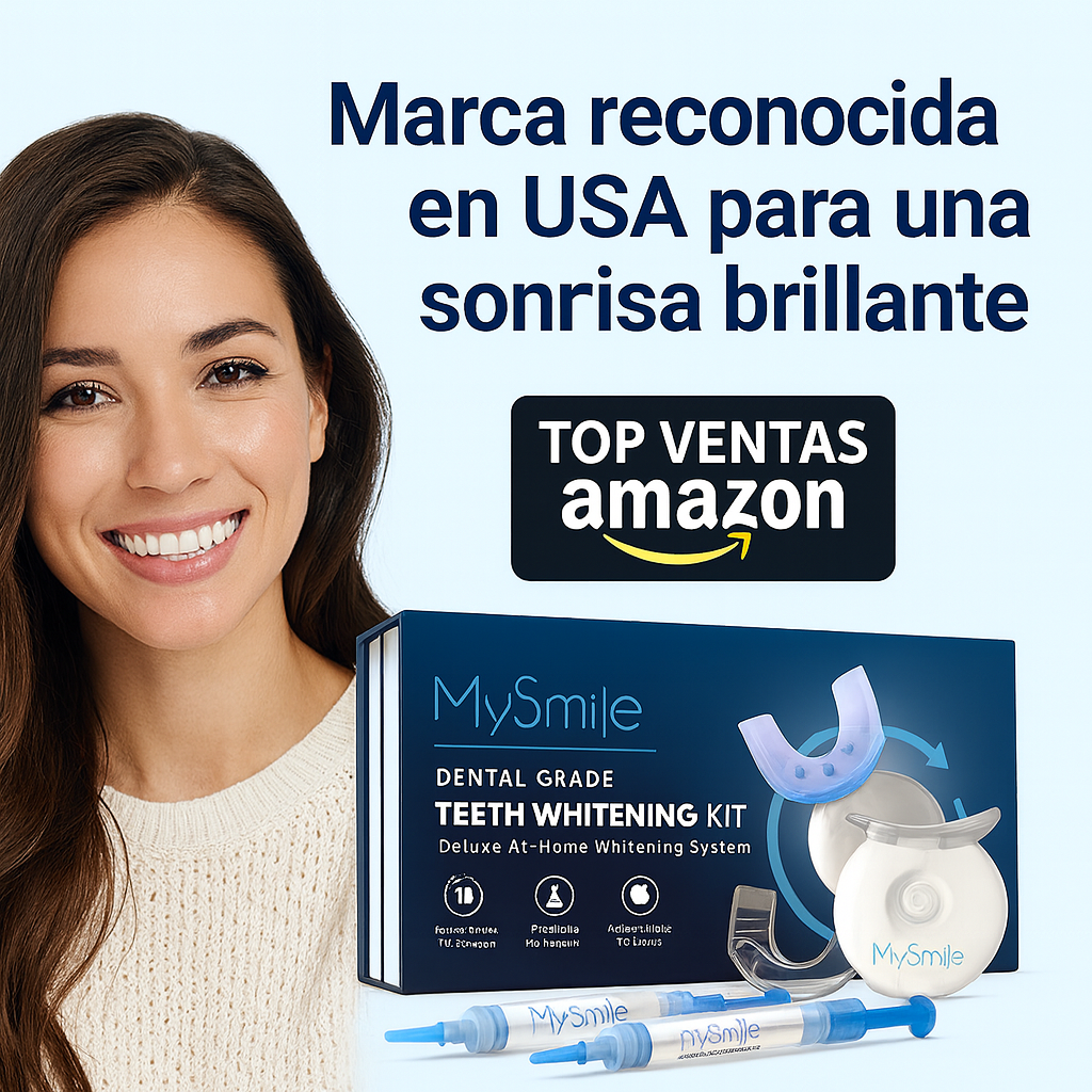 Kit Blanqueador Dental MySmile con Luz LED – Sonrisa Blanca en 10 Minutos
