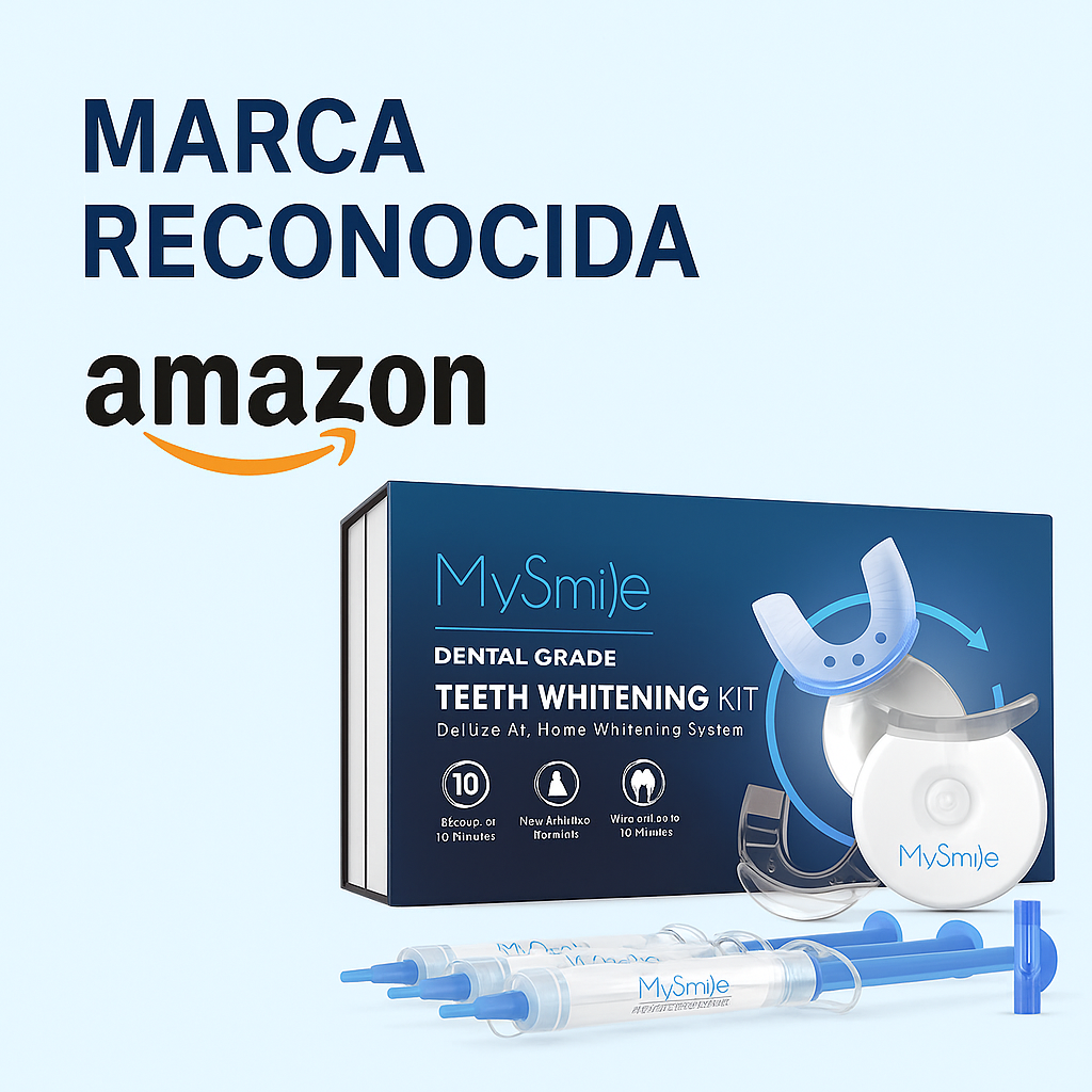 Kit Blanqueador Dental MySmile con Luz LED – Sonrisa Blanca en 10 Minutos