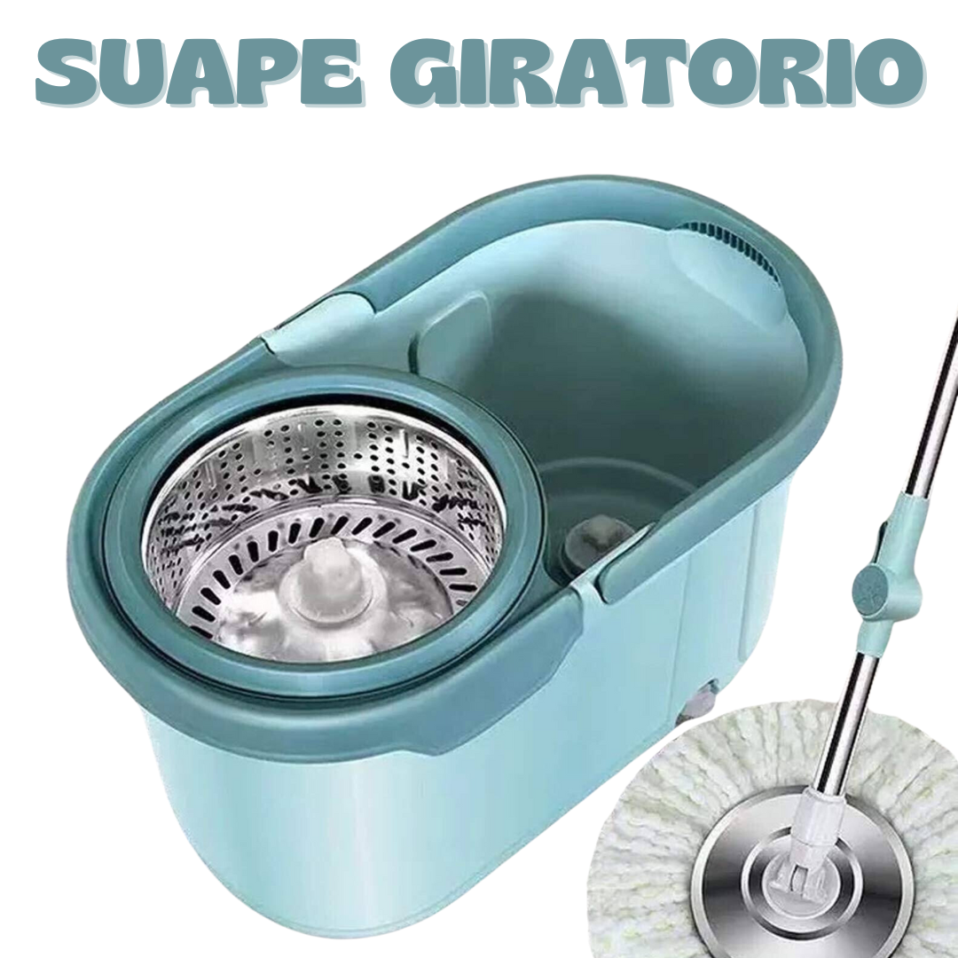 TRAPEADOR GIRATORIO PLASTICO CON BASE DE ALUMINIO