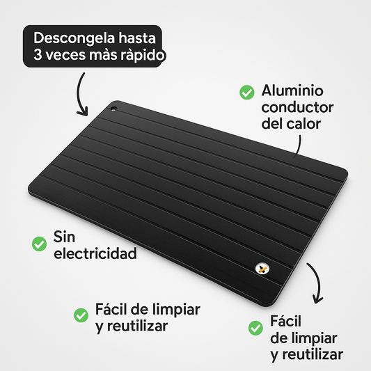 Tabla Descongeladora Rápida – Sin Electricidad ni Microondas