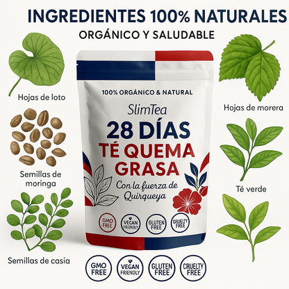 SlimTea 28 Días – Té Quema Grasa Natural