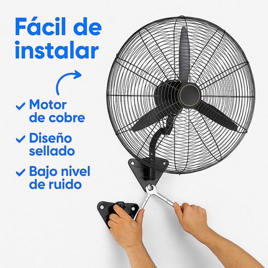 🌬🍃 Abanico Industrial de Pared 26" – Potente, Silencioso y Duradero