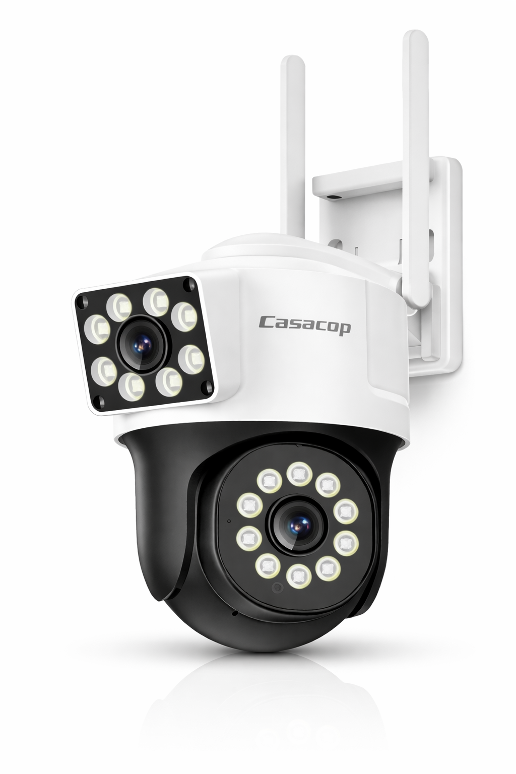 Cámara ICSEE PTZ WiFi 4K 8MP HD con Pantalla Dual y Seguimiento Automático