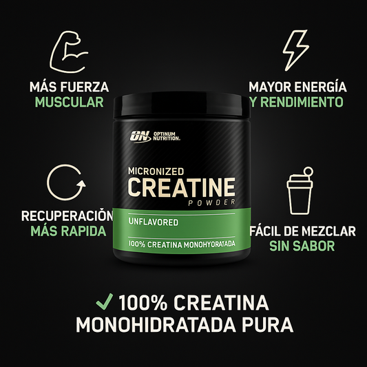 🏋️‍♂️ Creatina Micronizada Optimum Nutrition – 10.58 oz (300g)