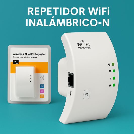🔌 Repetidor WiFi Inalámbrico-N | Amplificador de Señal 300Mbps