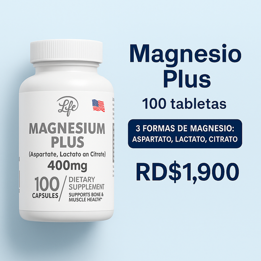 Magnesio Plus: Esencial para más de 400 funciones diarias en tu cuerpo