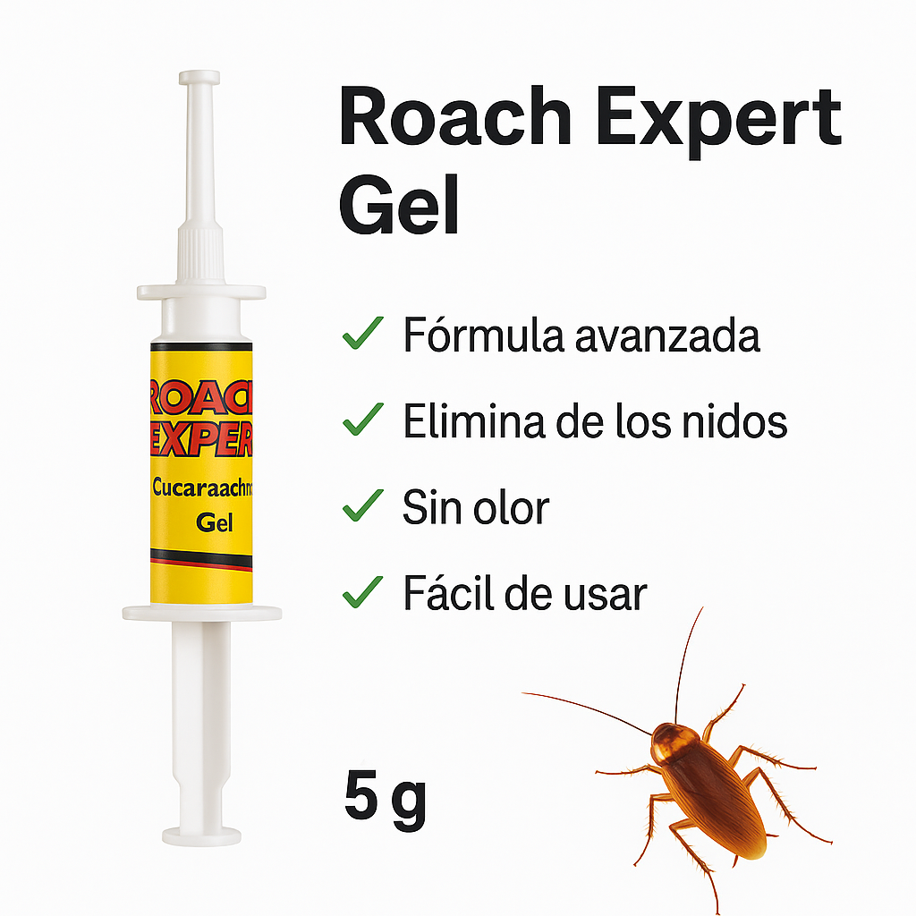 Roach Expert Gel Eliminador de Cucarachas – 5g – Compras Facil Dominicanas