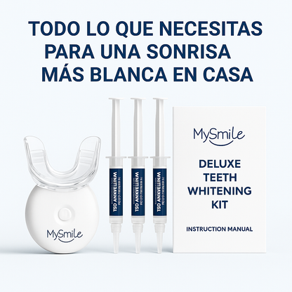 Kit Blanqueador Dental MySmile con Luz LED – Sonrisa Blanca en 10 Minutos