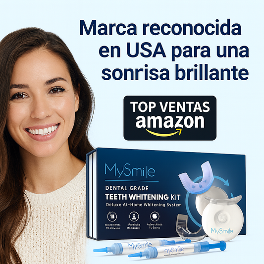 Kit Blanqueador Dental MySmile con Luz LED – Sonrisa Blanca en 10 Minutos