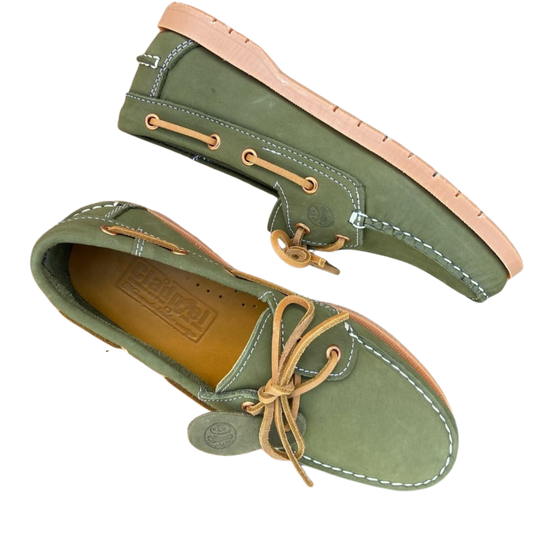 Zapato Nautico Verde P/Hombre