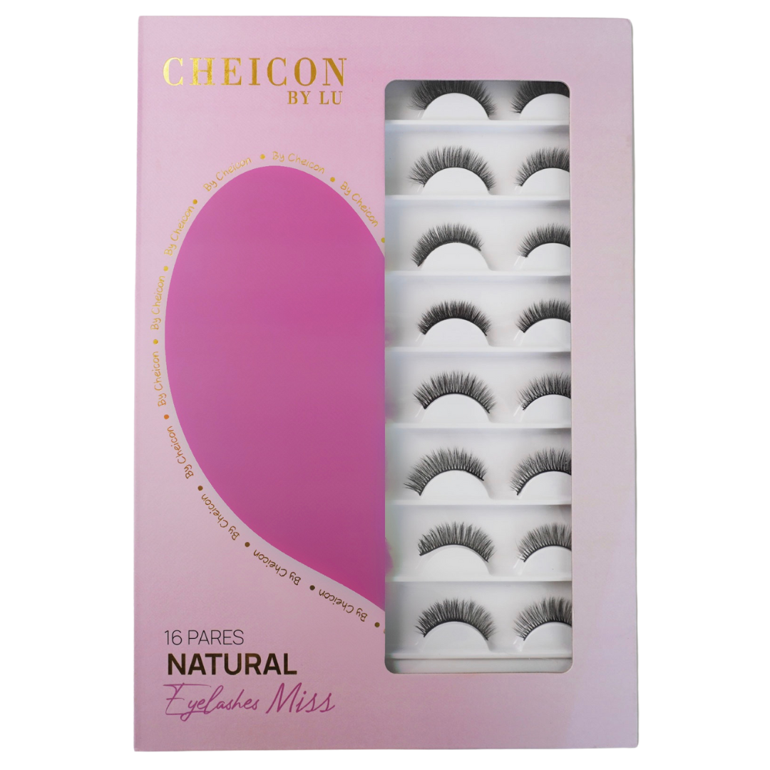 Pestañas MISS: ¡Realza tu belleza natural con 16 pares! ✨️
