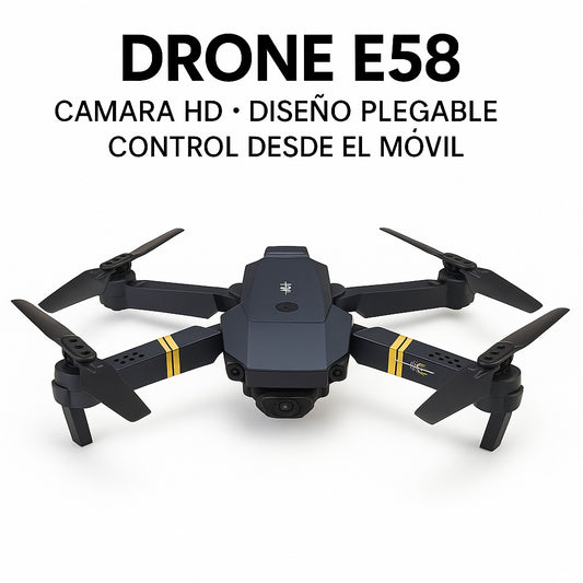 🚁 DRONE E58 – Cámara HD | Diseño Plegable | Control desde el Móvil 📱