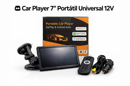 🚗 Car Player 7” Portátil Universal 12V | Apple CarPlay & Android Auto Inalámbrico 🔥