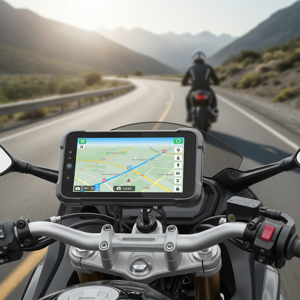Monitor CarPlay en moto