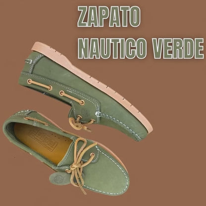 Zapato Nautico Verde P/Hombre