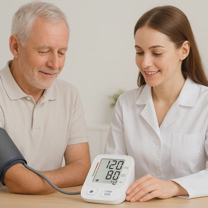 Monitor Electrónico de Presión Arterial de Brazo RS-5 | Digital Automático con Voz y Pantalla LCD