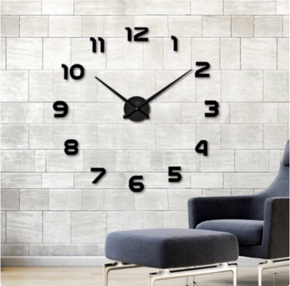 Reloj adhesivo decorativo para pared