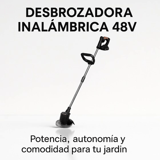 💪 Desbrozadora Inalámbrica 48V – Potencia sin límites para tu jardín 🌿